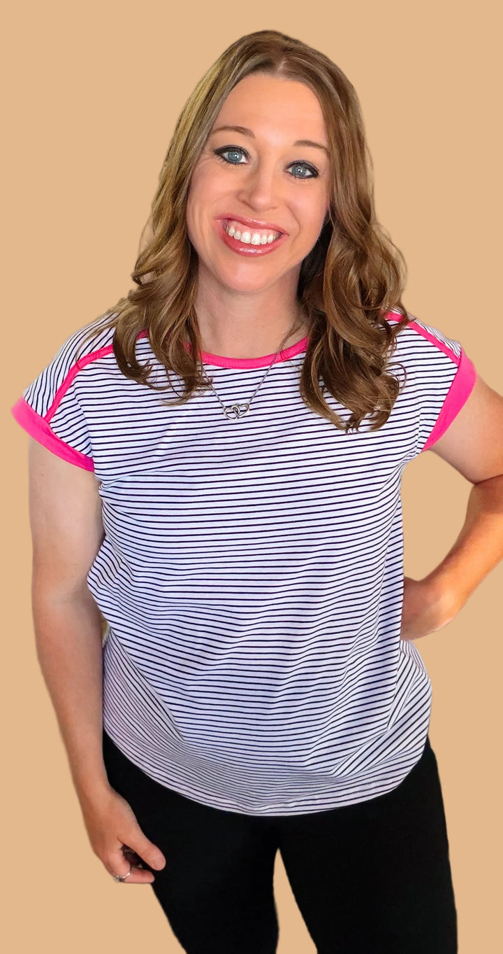 HARPER STRIPE TEE