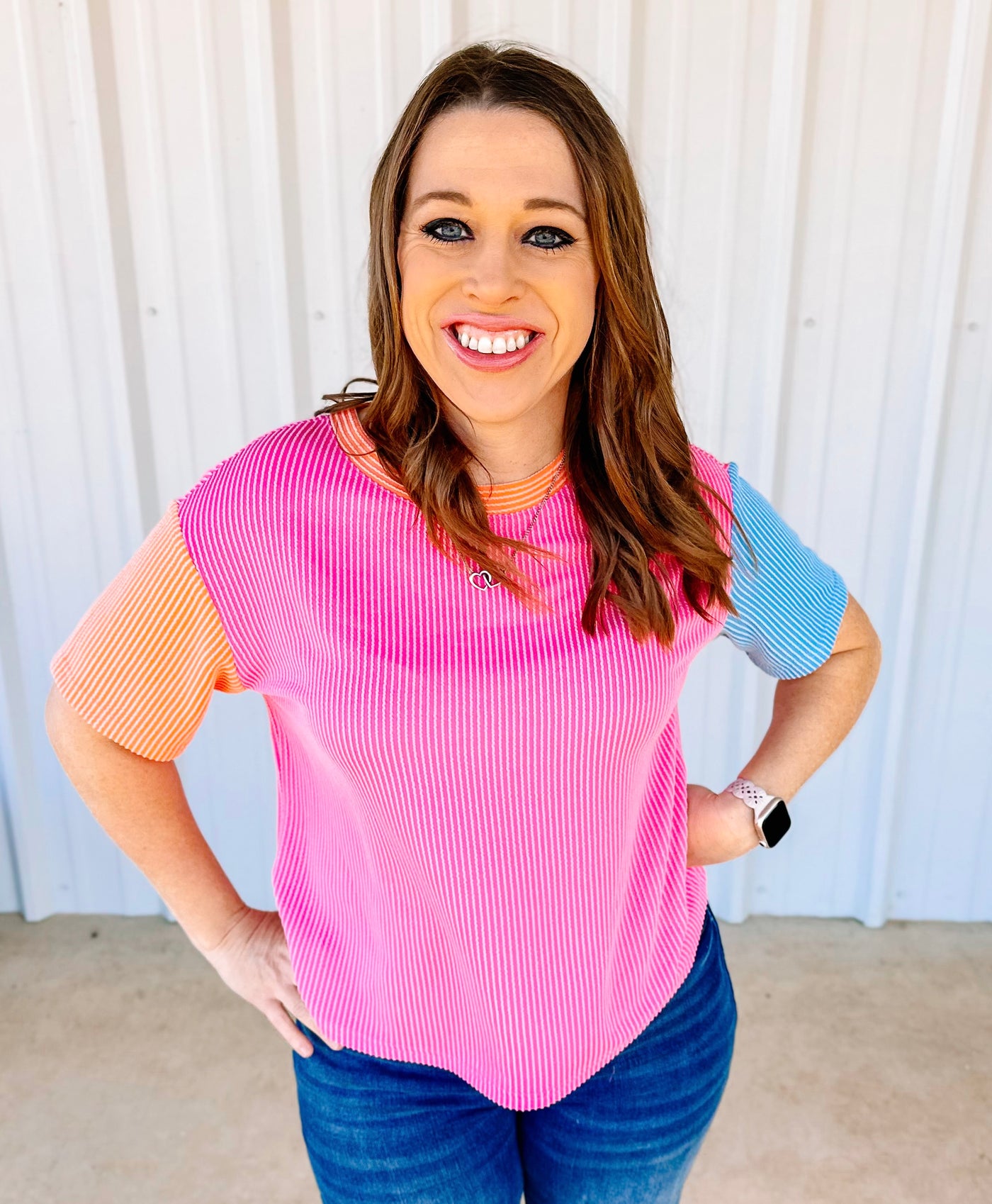 COLORBLOCK CUTIE TEE