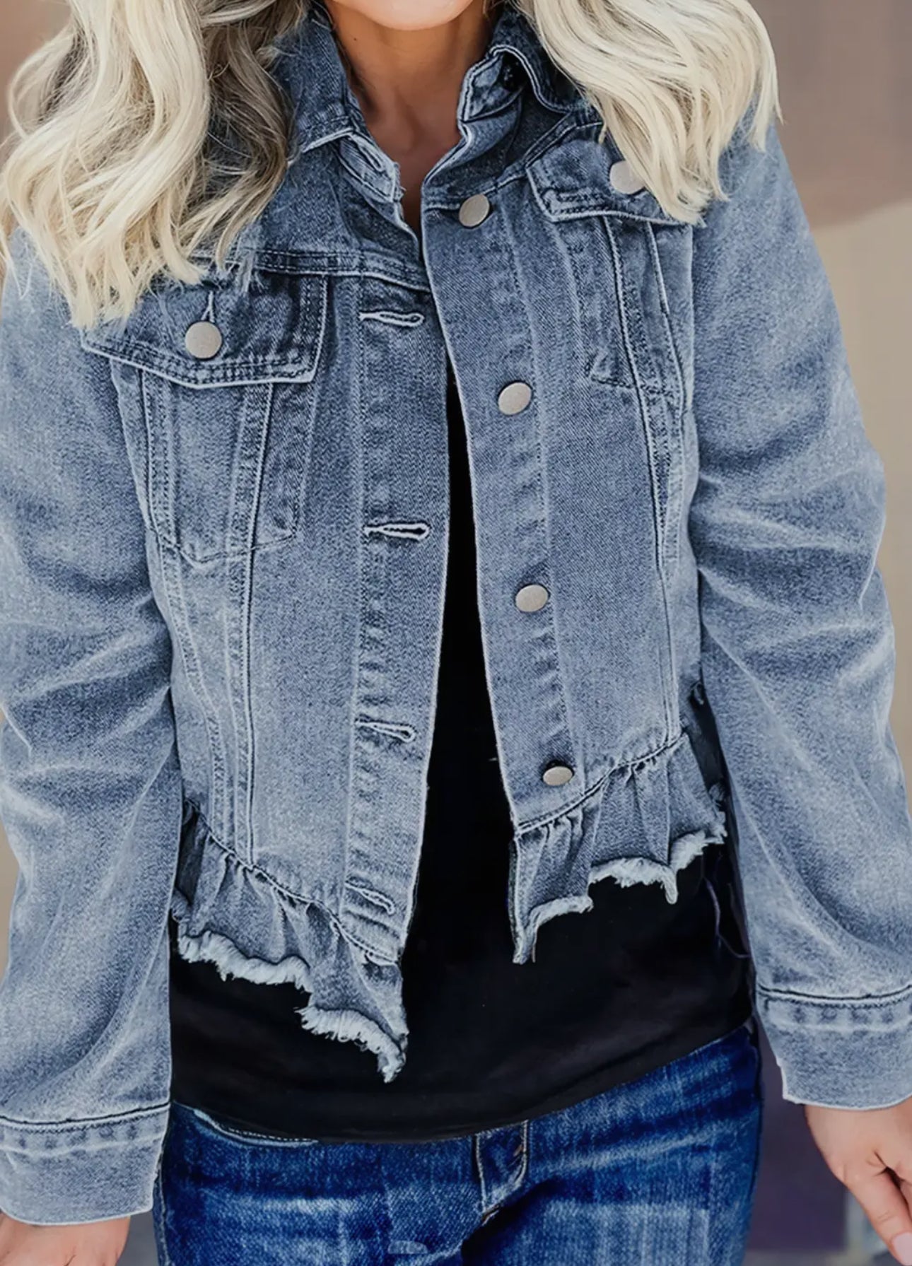 CROPPED DENIM JACKET