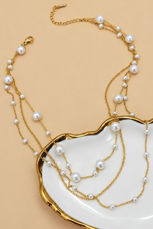 Layered Pearl Necklace
