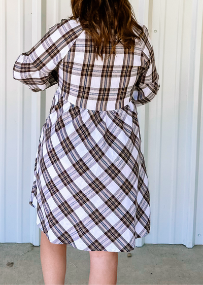 PLAID MINI DRESS