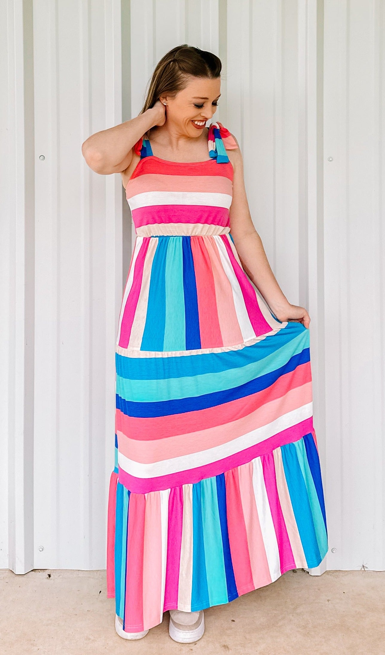 COLOR BLOCK DRESS