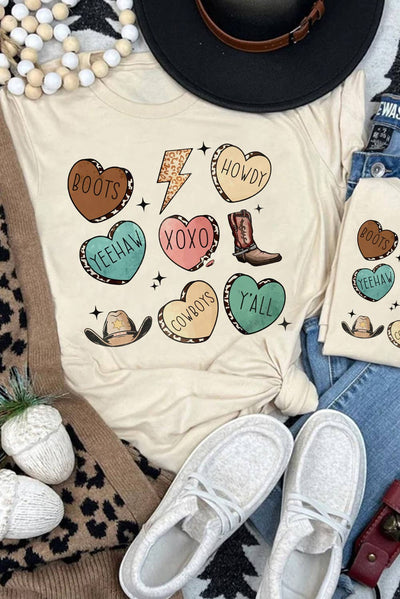 WESTERN HEARTS TEE