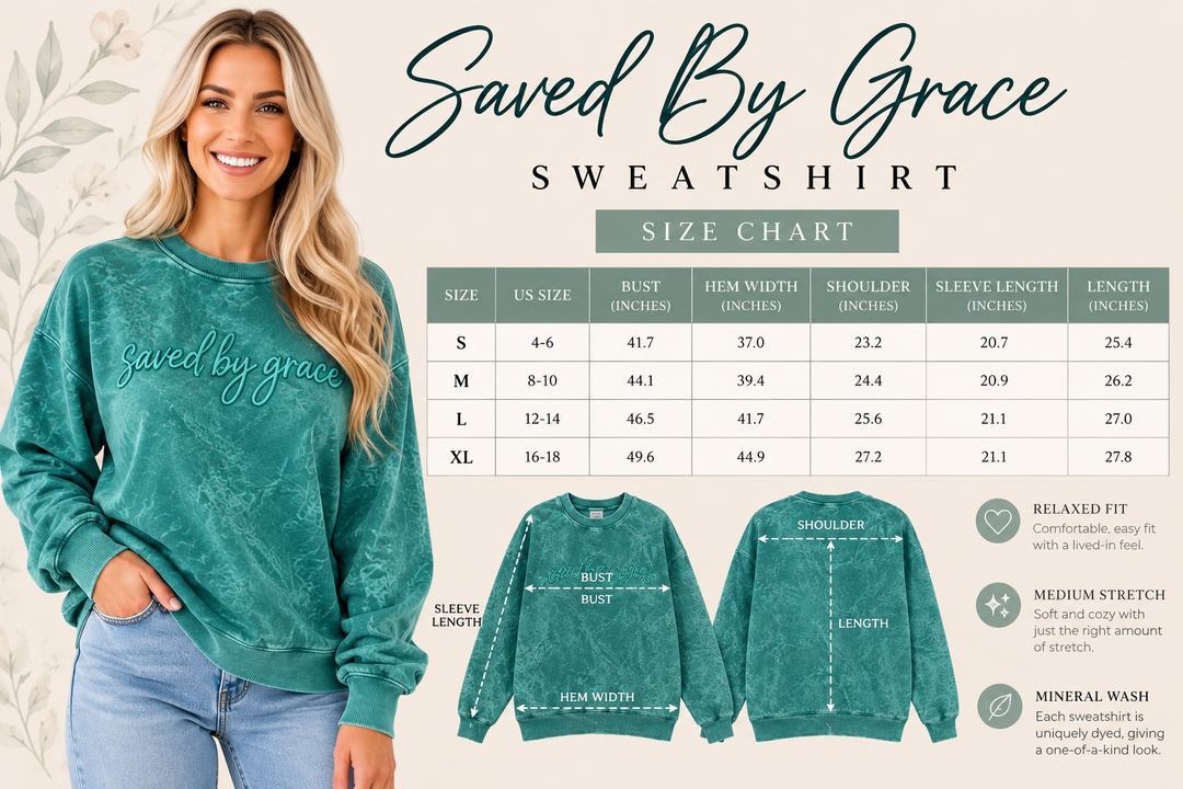 Pre-Order: SAVED BY GRACE SWEATSHIRT
