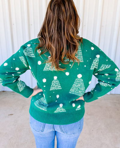 CHRISTMAS TREE POM SWEATER