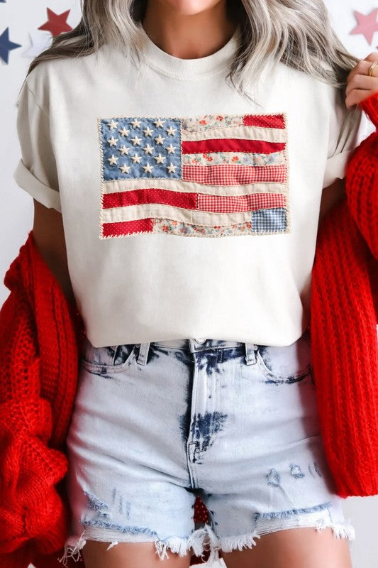 PATCHWORK USA TEE