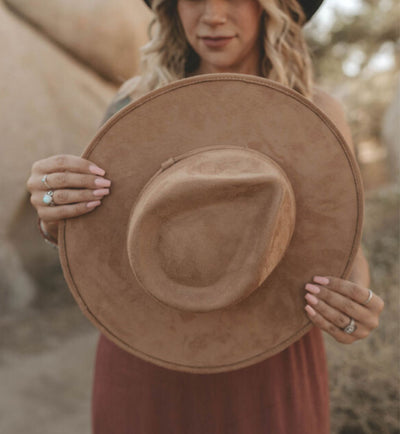 SUEDE TEAR DROP HAT