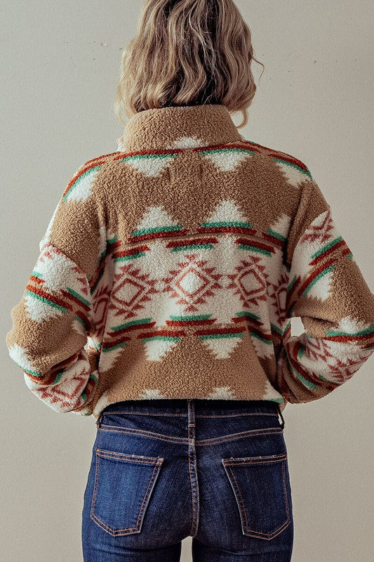 CROPPED SHERPA JACKET - Thistle Canyon Co.