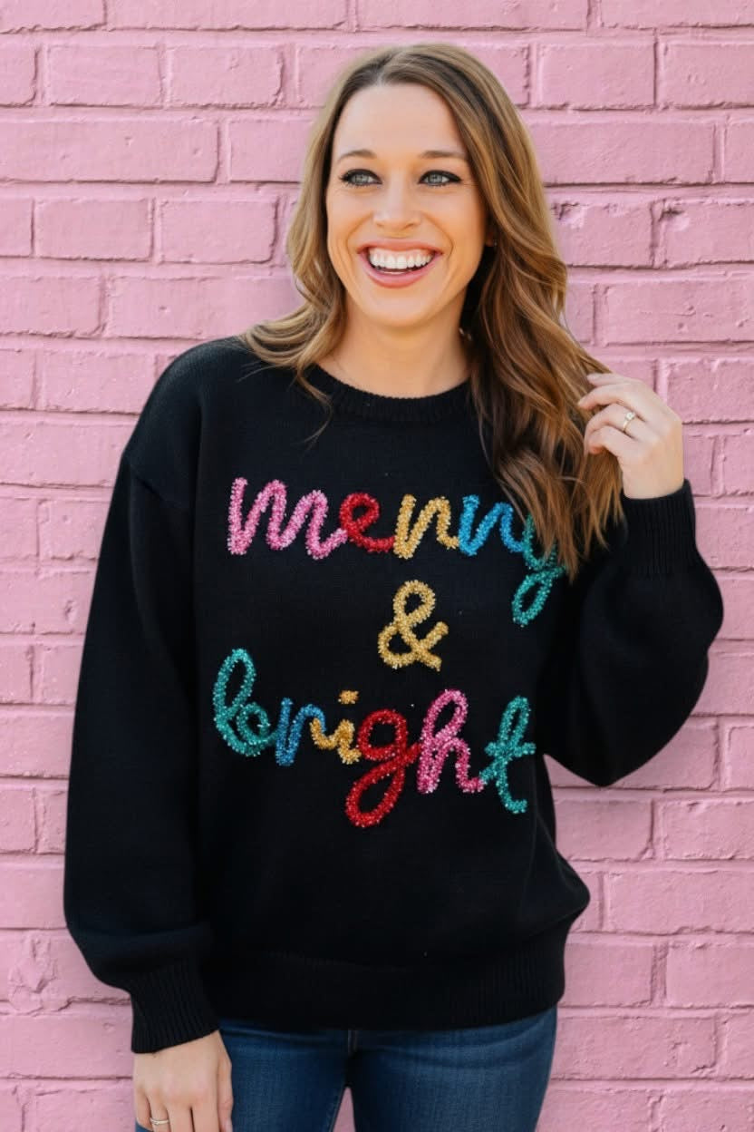 MERRY TINSEL SWEATER