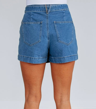 DENIM BOW SKORT