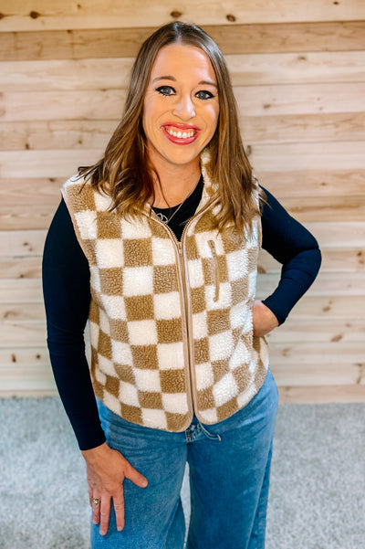 CHECKERED VEST