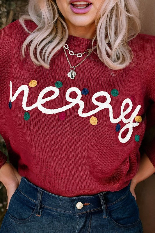 PRE-ORDER: MERRY THREAD SWEATER