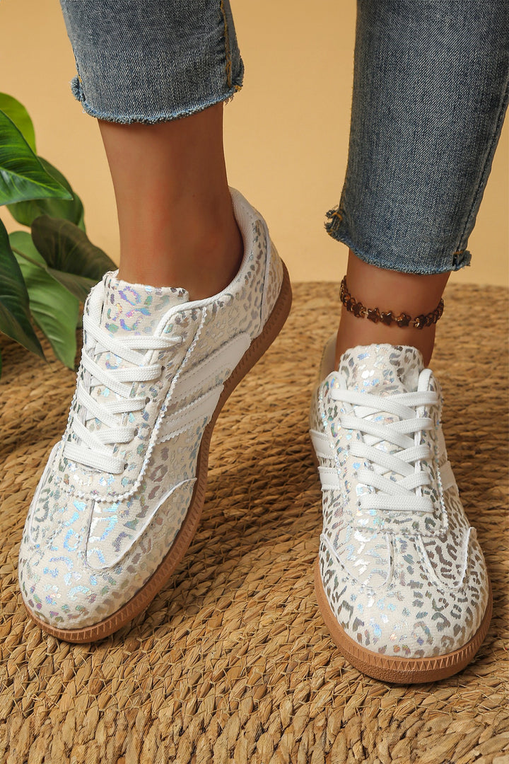 SHIMMER LEOPARD SNEAKERS