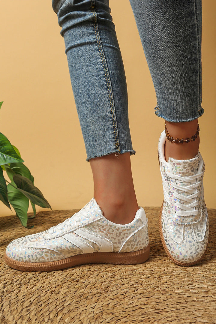 SHIMMER LEOPARD SNEAKERS