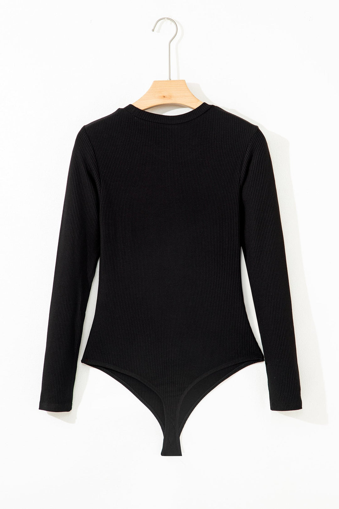Ribbed Long-Sleeve Bodysuit