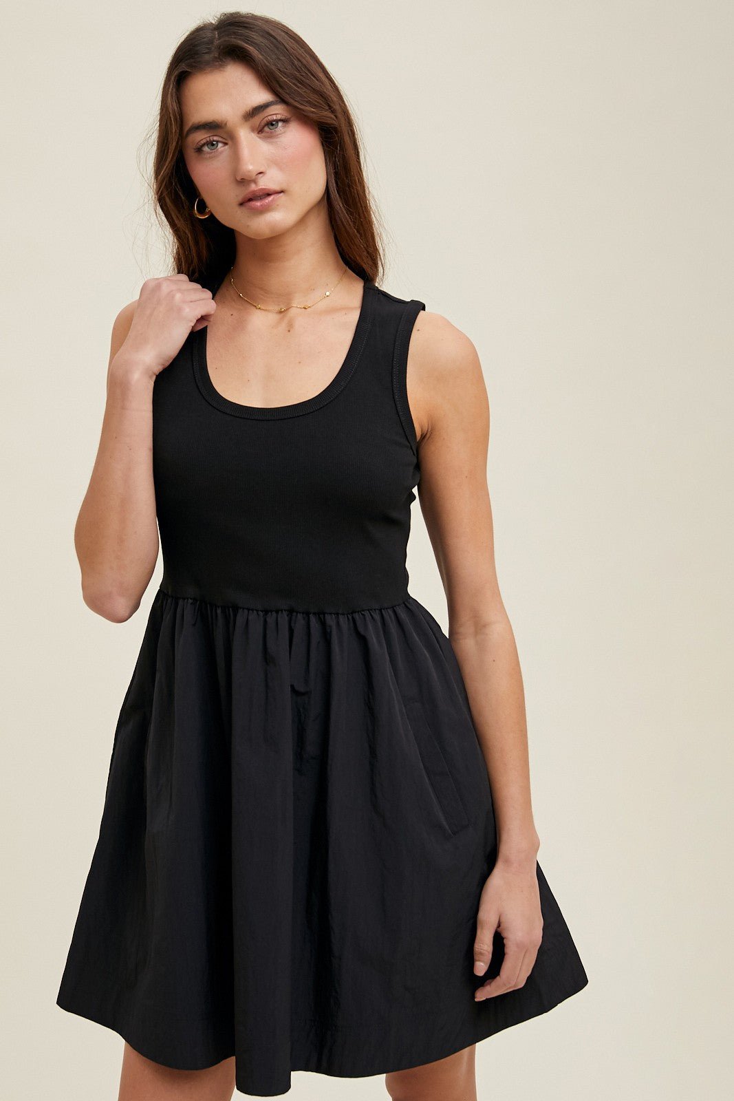 BLACK MINI DRESS - Thistle Canyon Co.