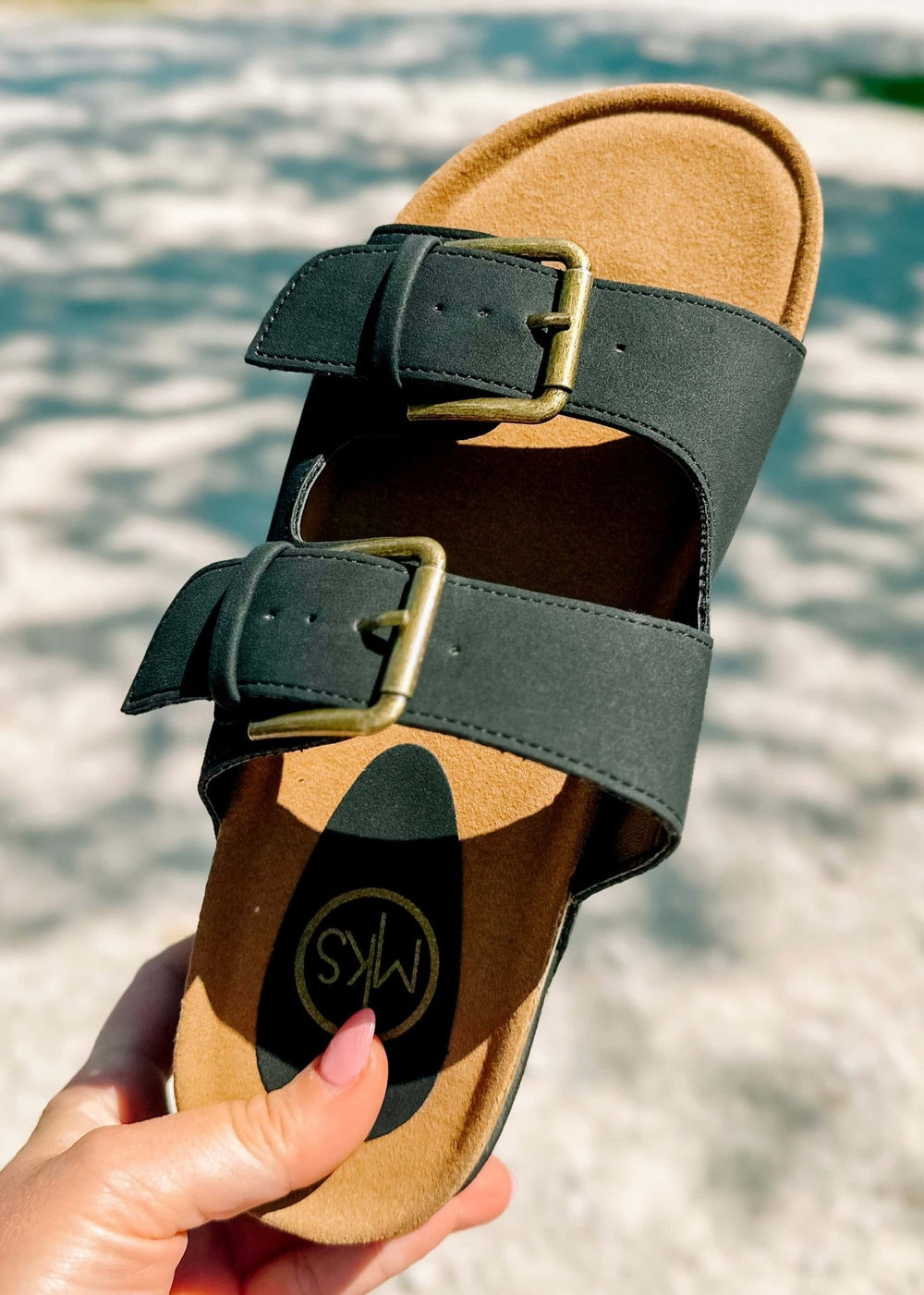 BLACK PLATFORM SANDALS - Thistle Canyon Co.