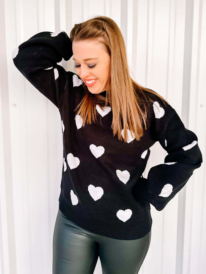 BLACK VALENTINE’S SWEATER - Thistle Canyon Co.