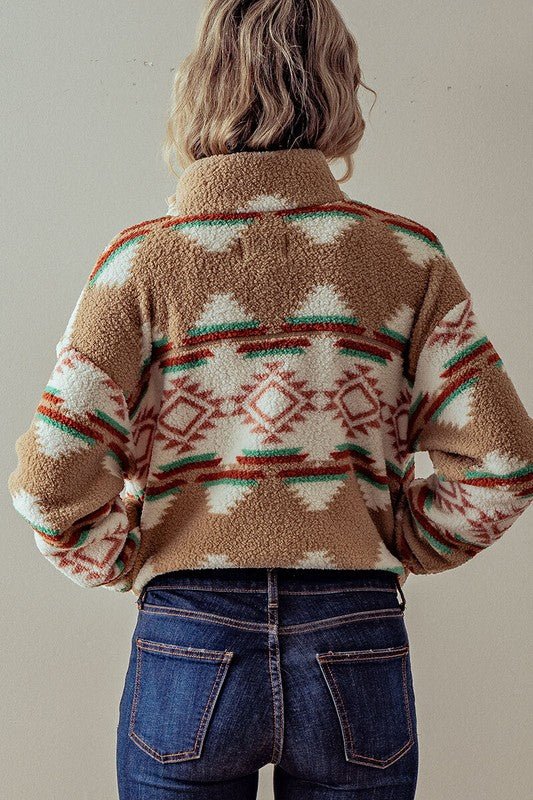 CROPPED SHERPA JACKET - Thistle Canyon Co.