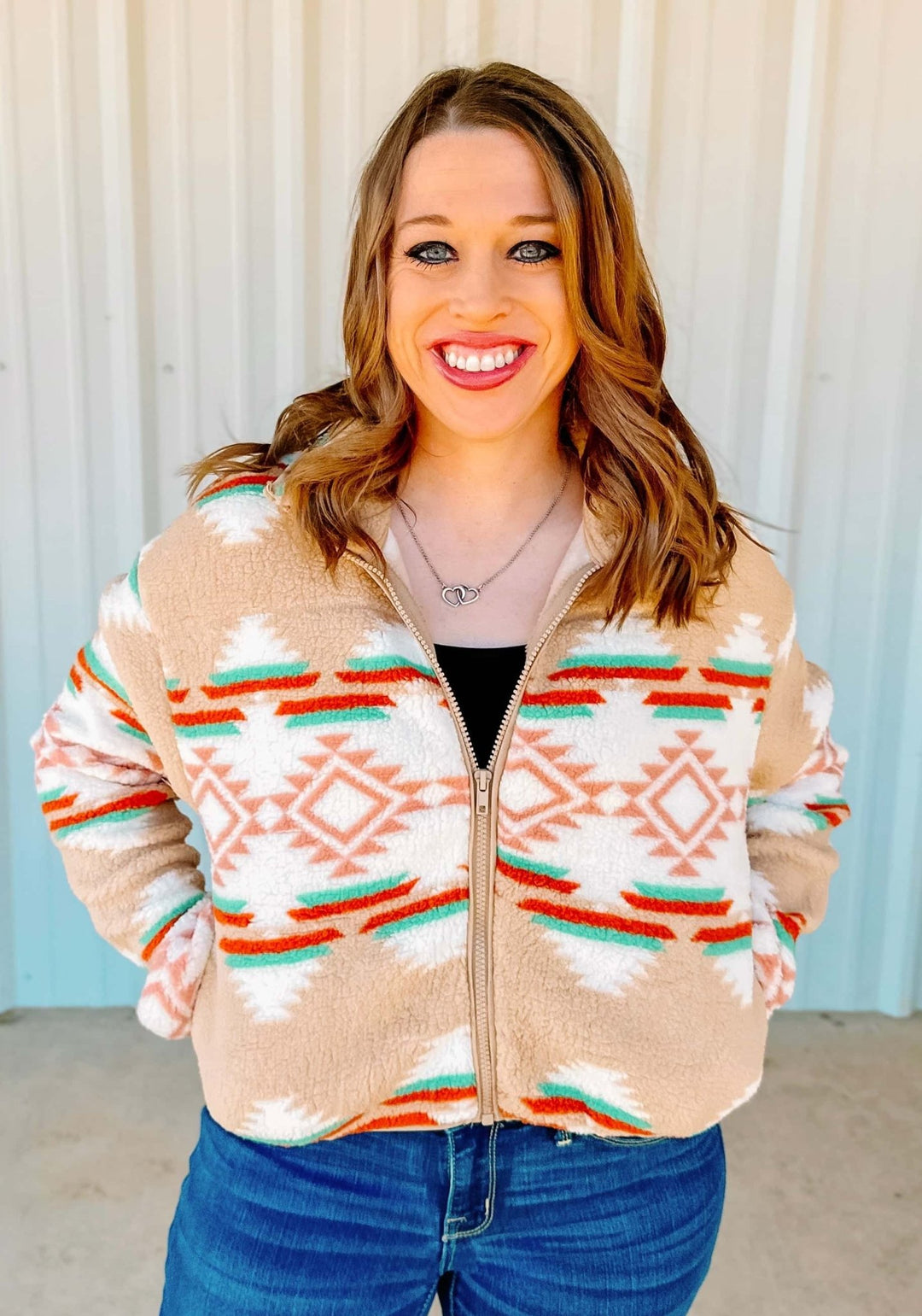 CROPPED SHERPA JACKET - Thistle Canyon Co.