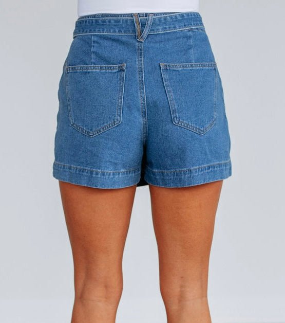 DENIM BOW SKORT - Thistle Canyon Co.