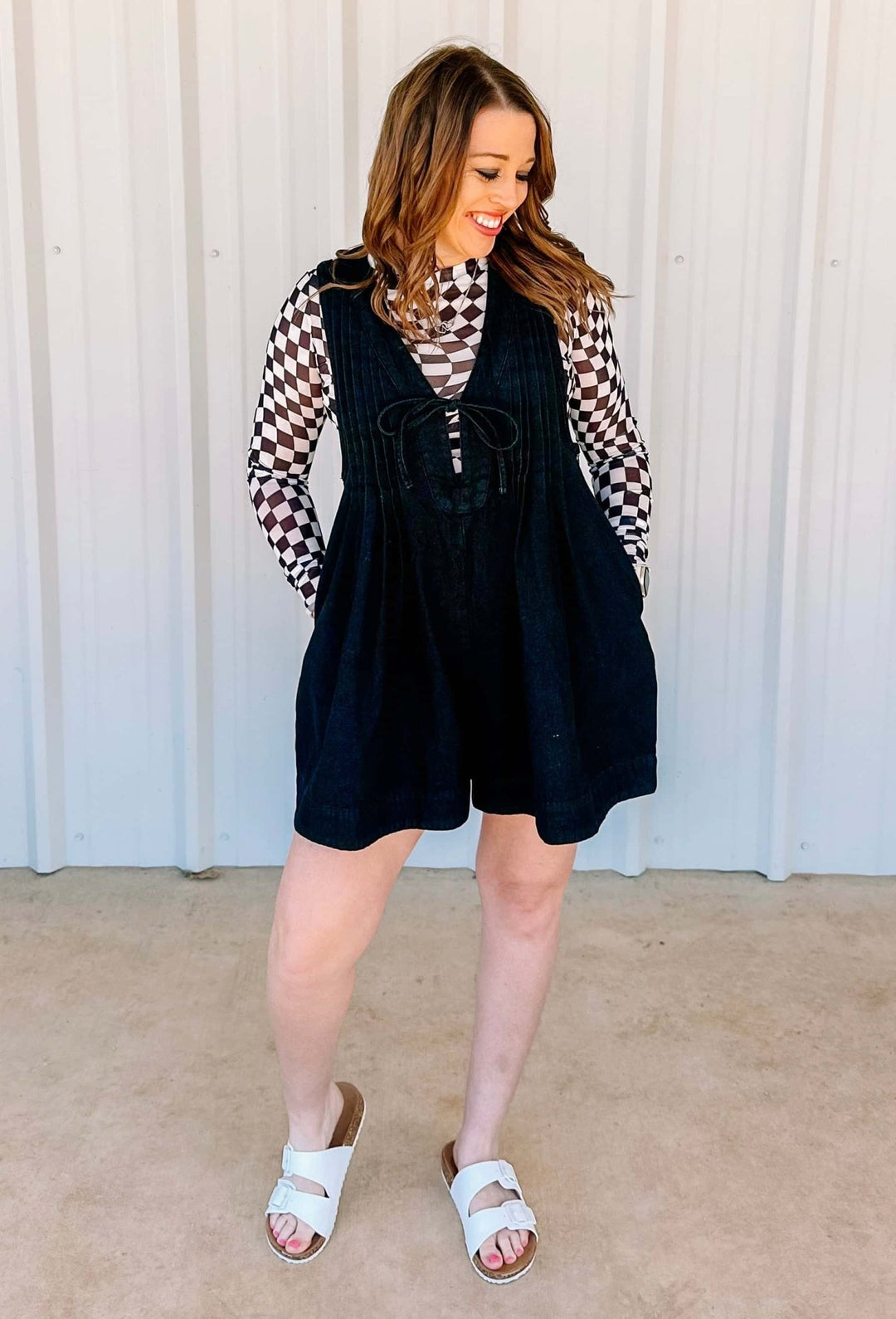 DENIM ROMPER - Thistle Canyon Co.