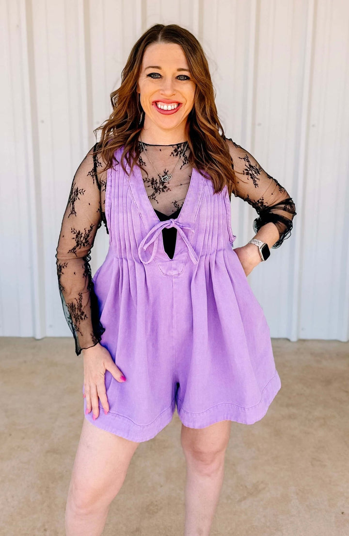 DENIM ROMPER - Thistle Canyon Co.