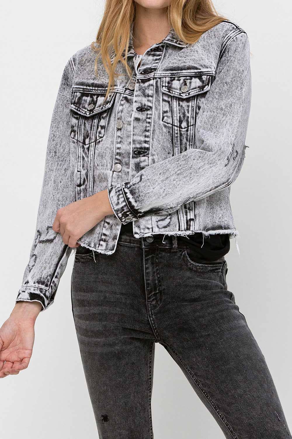 DISTRESSED DENIM JACKET - Thistle Canyon Co.