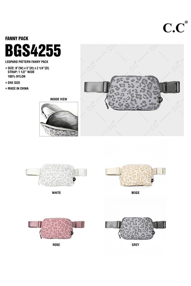 C.C LEOPARD FANNY PACK