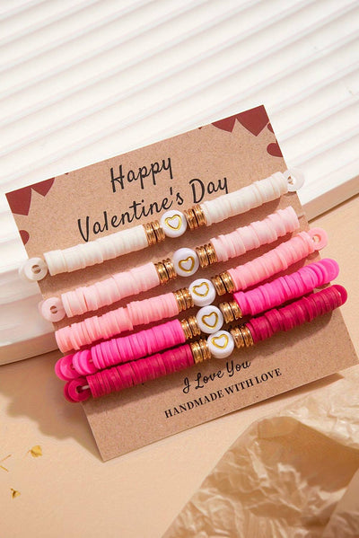 5 PACK VALENTINE BRACELETS