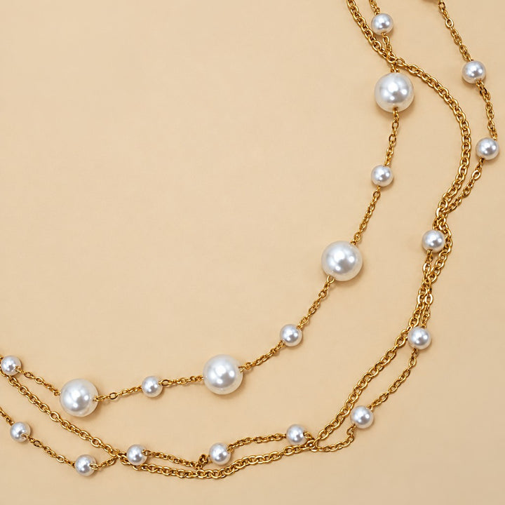 Layered Pearl Necklace