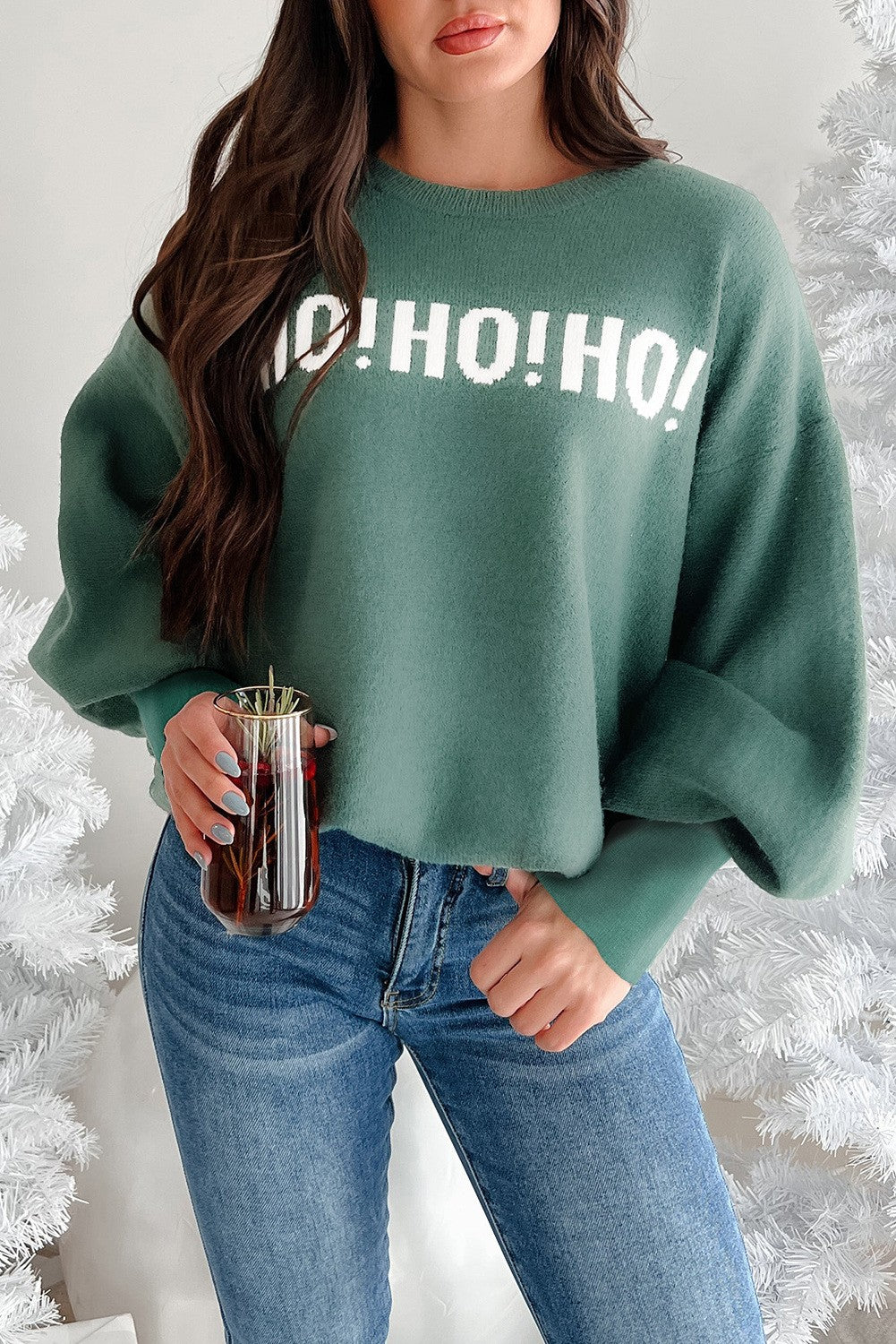 MERRY GREEN CHRISTMAS SWEATER