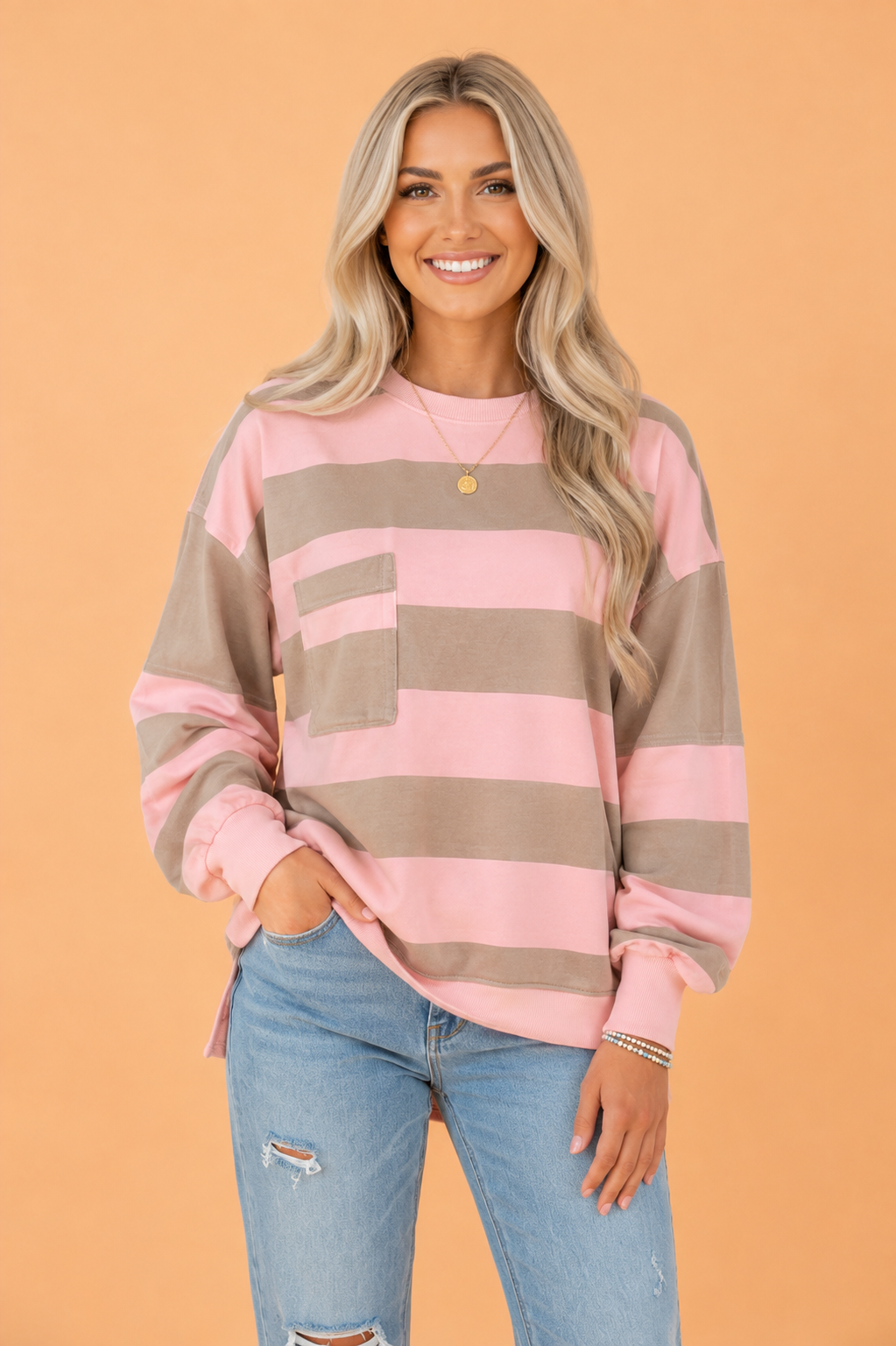 BLUSH BOULEVARD PULLOVER