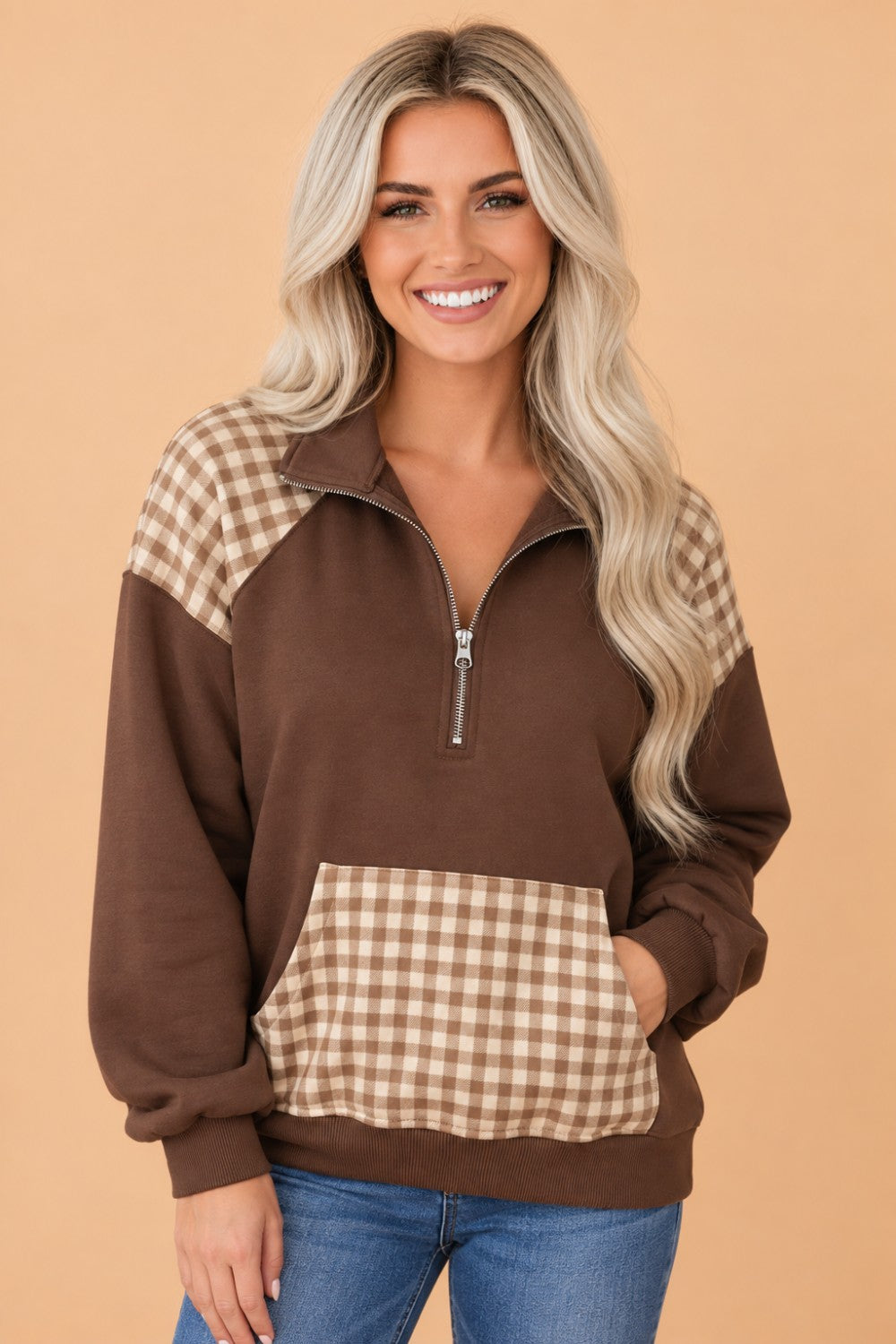 Pre-Order:COCOA CHECK PULLOVER