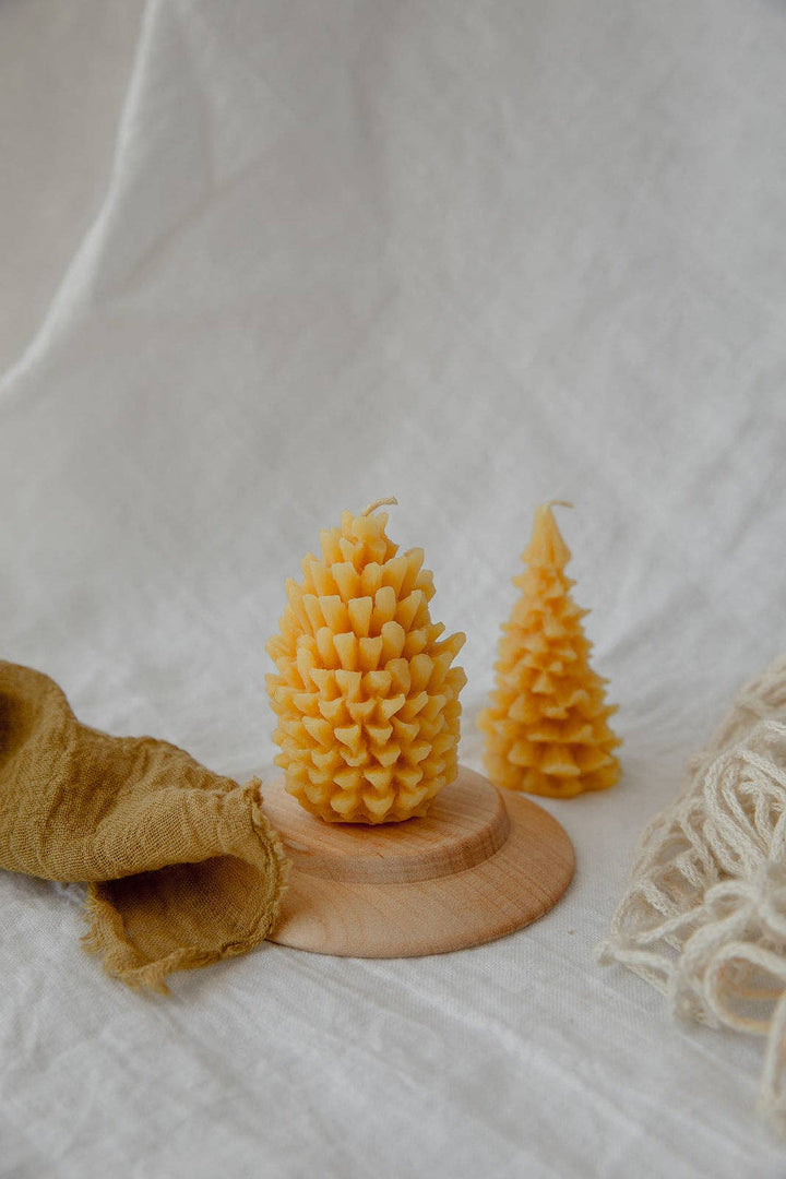 Festive Beeswax Candles - Sustainable Holiday Candles - Thistle Canyon Co.