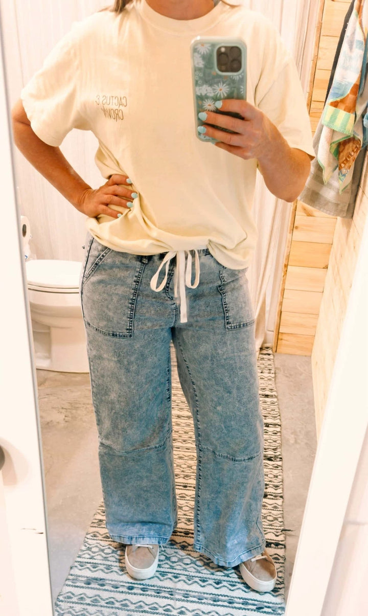 HOLLY DRAWSTRING JEANS - Thistle Canyon Co.