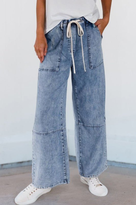 HOLLY DRAWSTRING JEANS - Thistle Canyon Co.