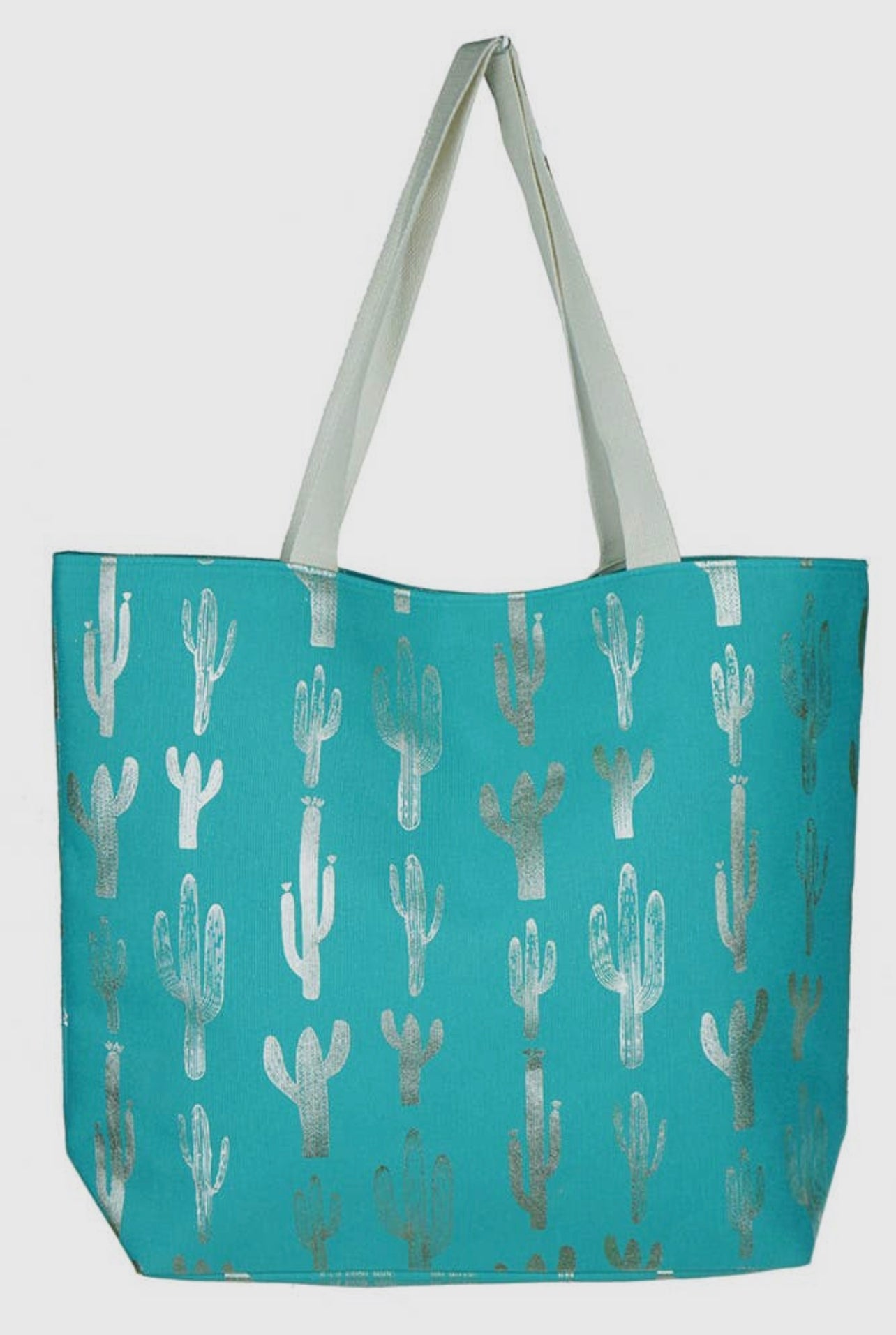 CACTUS BEACH BAG in Turquoise - Thistle Canyon Co.