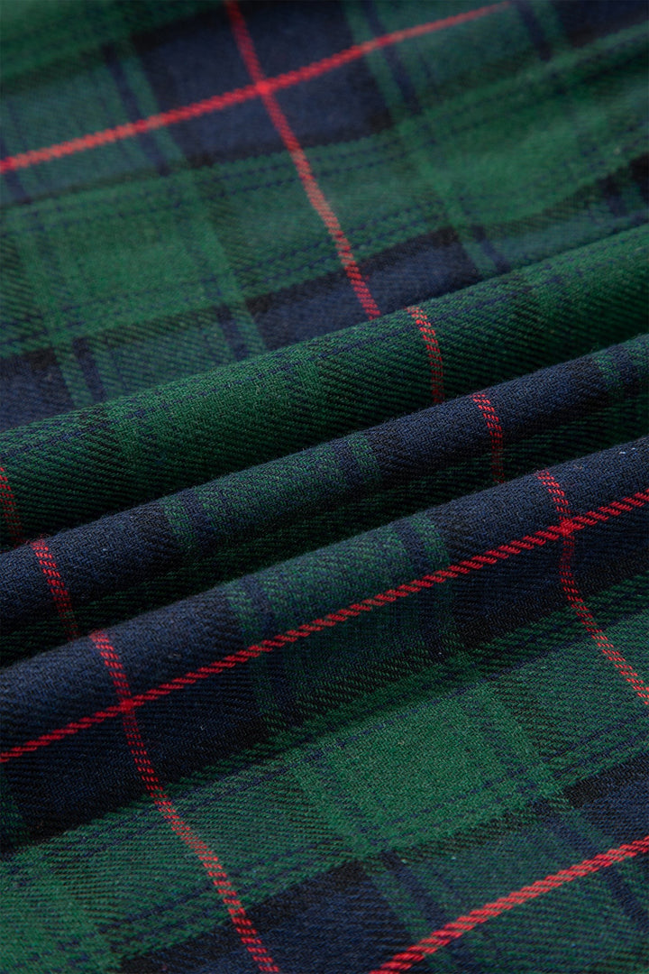 Pre-Order: PLAID TIERED MINI DRESS