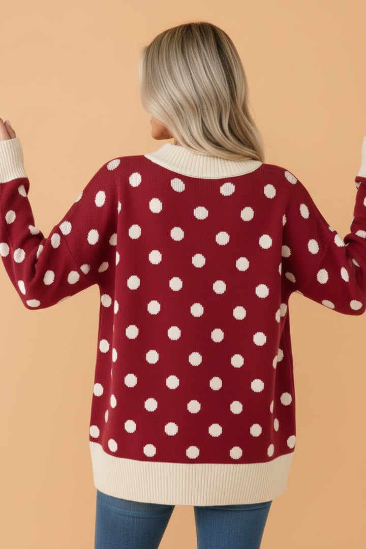 MERRY DOTS TUNIC SWEATER