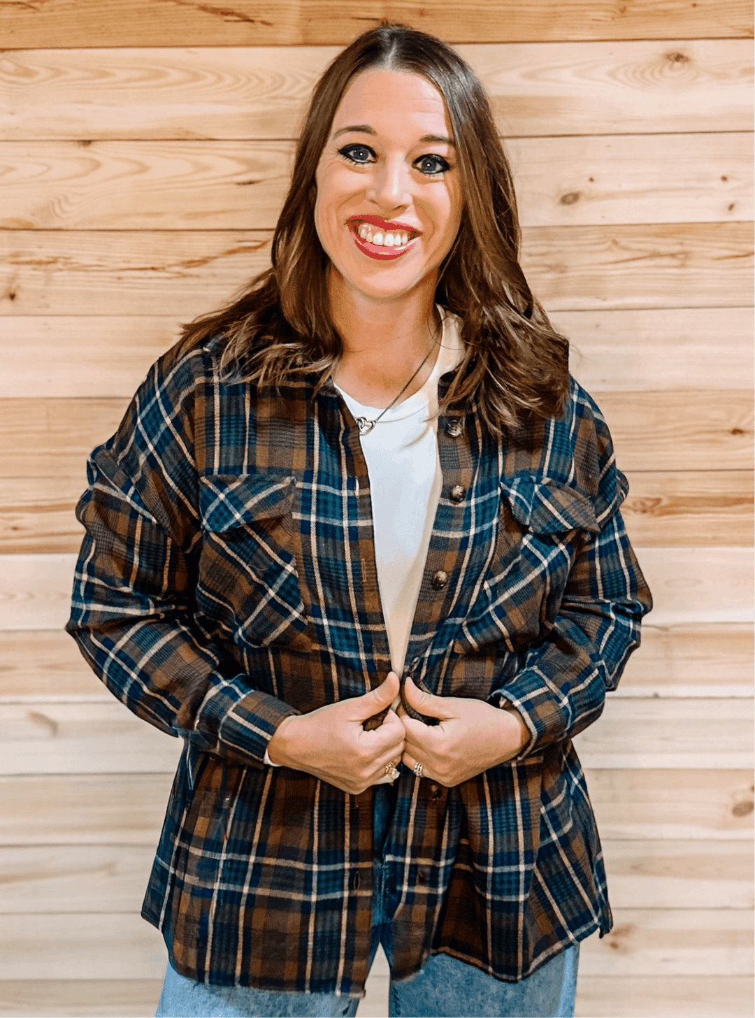 KAILEY PLAID BUTTON UP - Thistle Canyon Co.