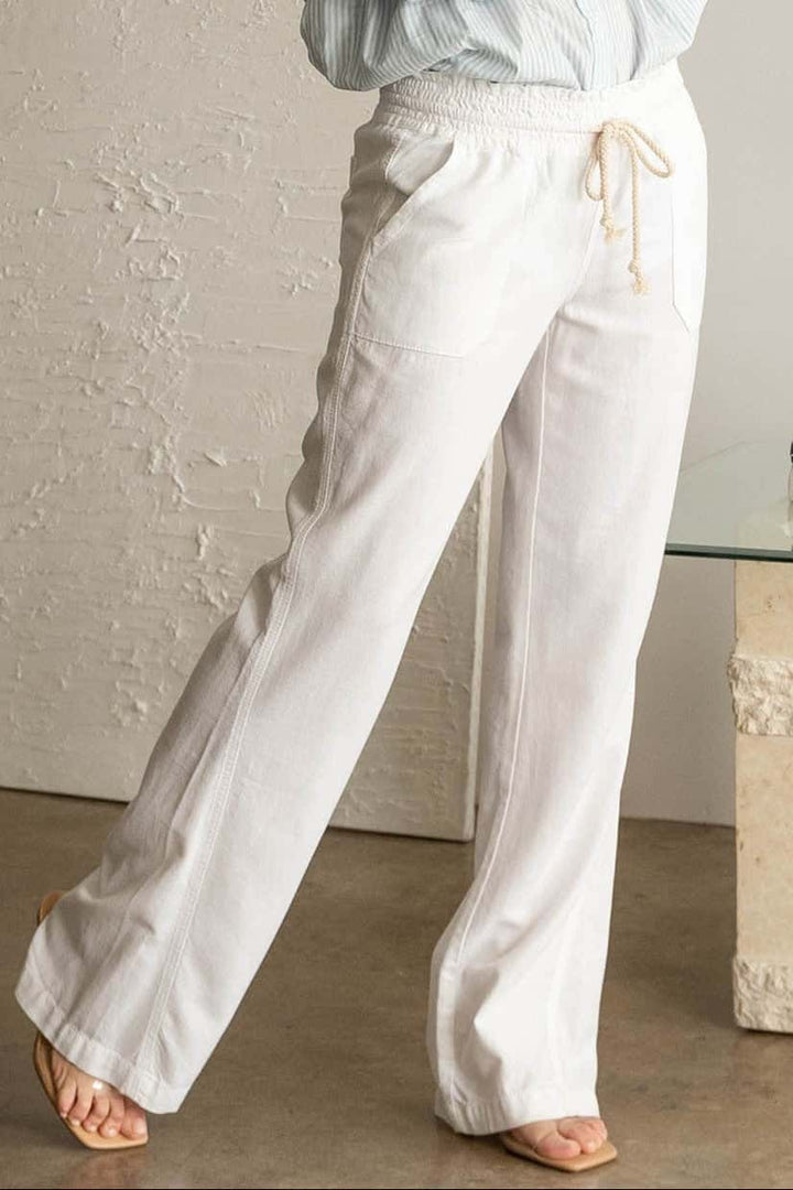 LINEN DRAWSTRING PANTS - Thistle Canyon Co.