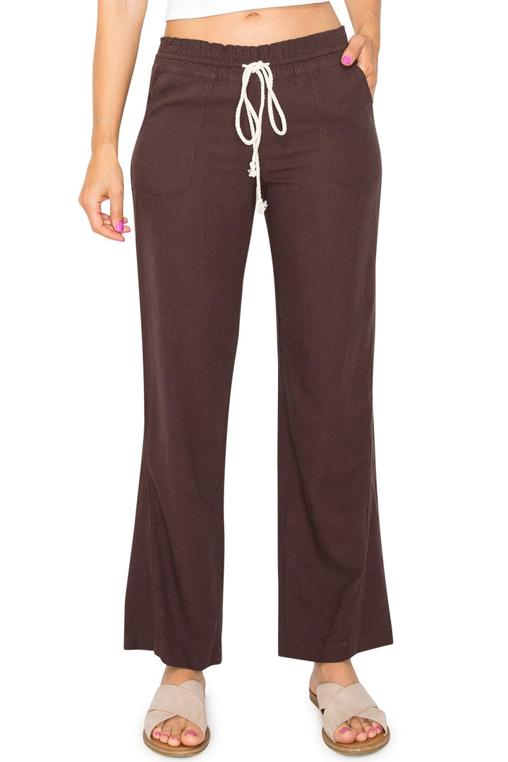 LINEN DRAWSTRING PANTS - Thistle Canyon Co.
