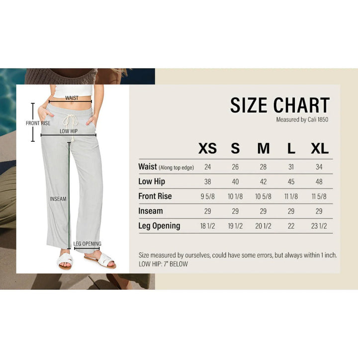 LINEN DRAWSTRING PANTS - Thistle Canyon Co.