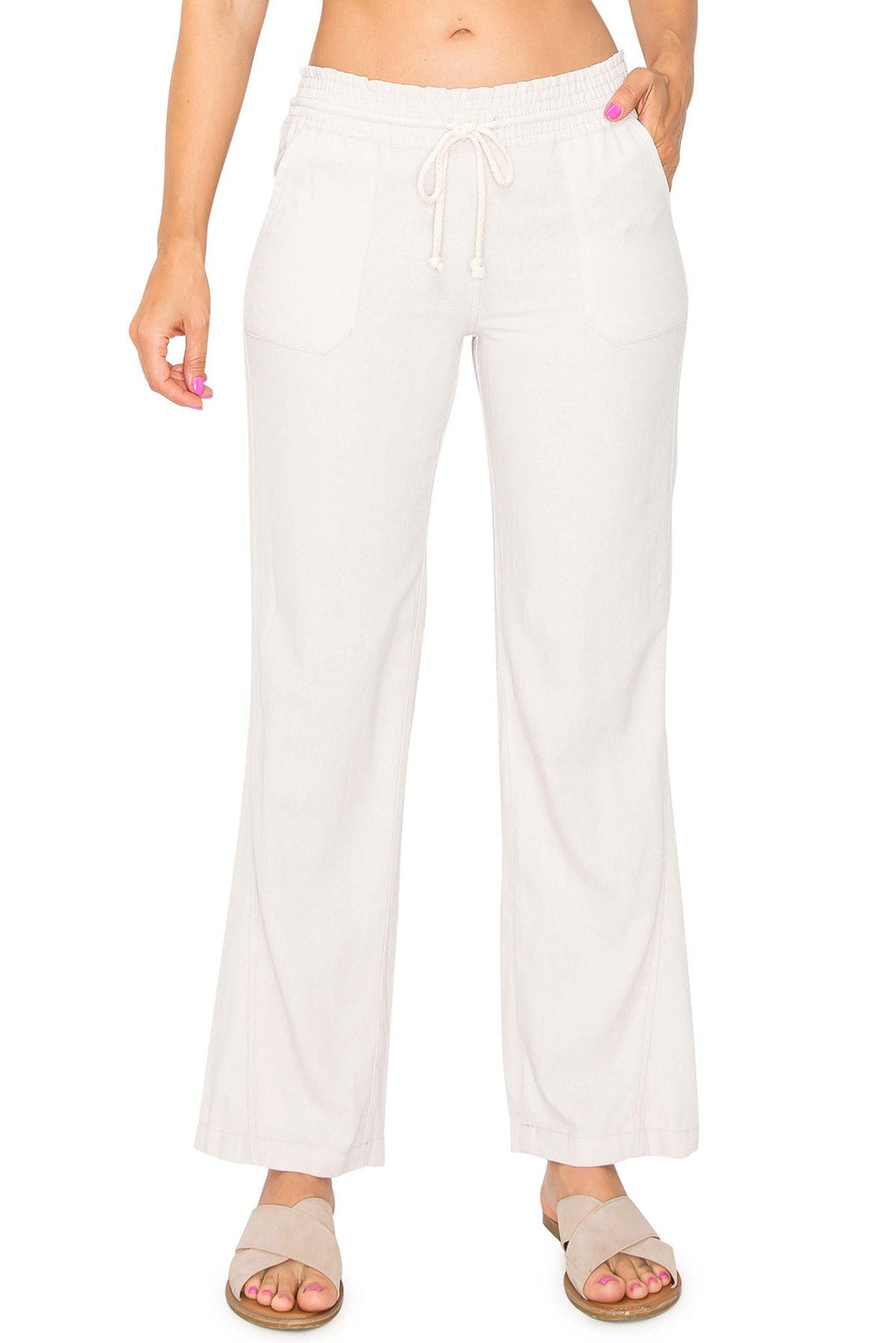LINEN DRAWSTRING PANTS - Thistle Canyon Co.