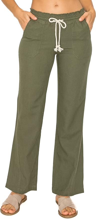 LINEN DRAWSTRING PANTS - Thistle Canyon Co.