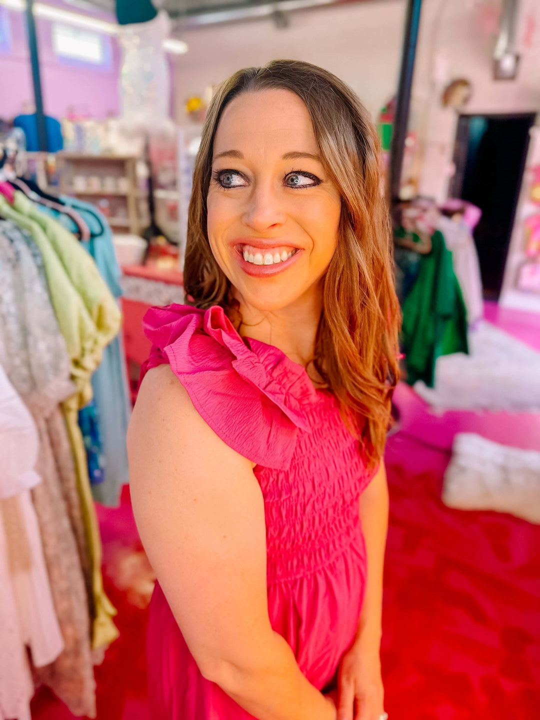 MAXI RUFFLE DRESS - Thistle Canyon Co.