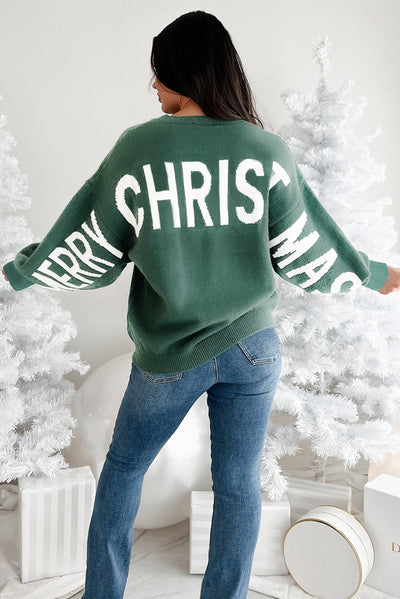 MERRY GREEN CHRISTMAS SWEATER