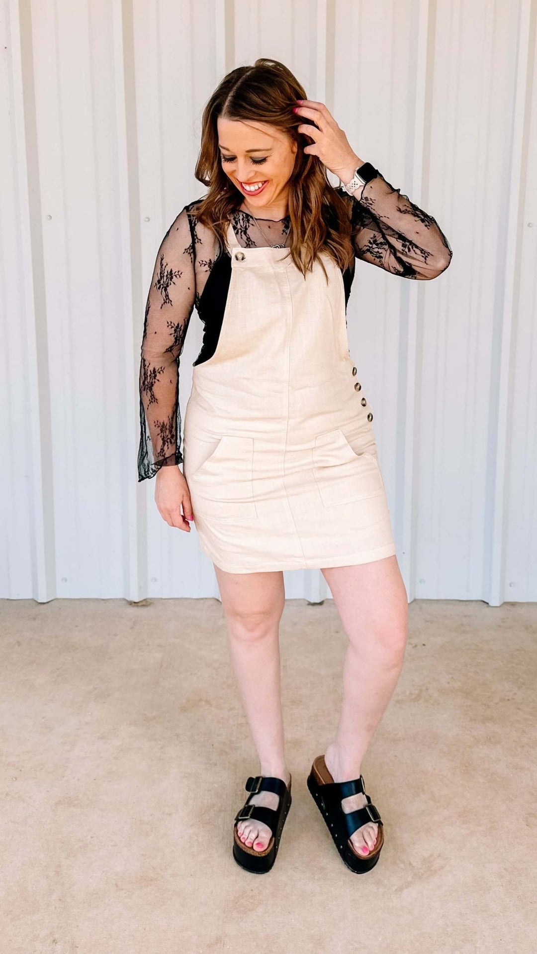 OVERALL MINI DRESS - Thistle Canyon Co.