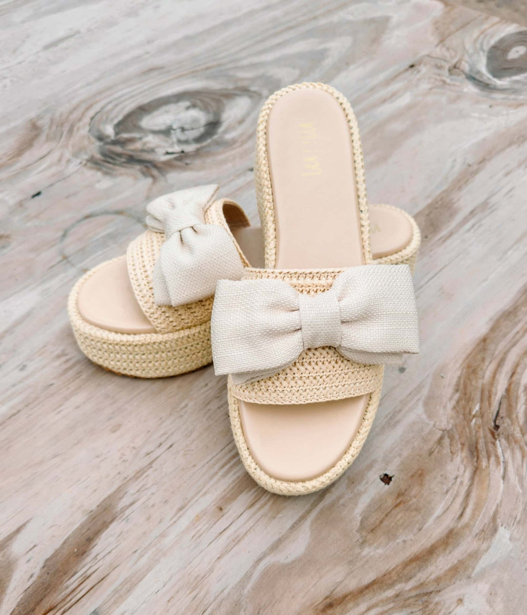 RAFFIA BOW SANDALS - Thistle Canyon Co.